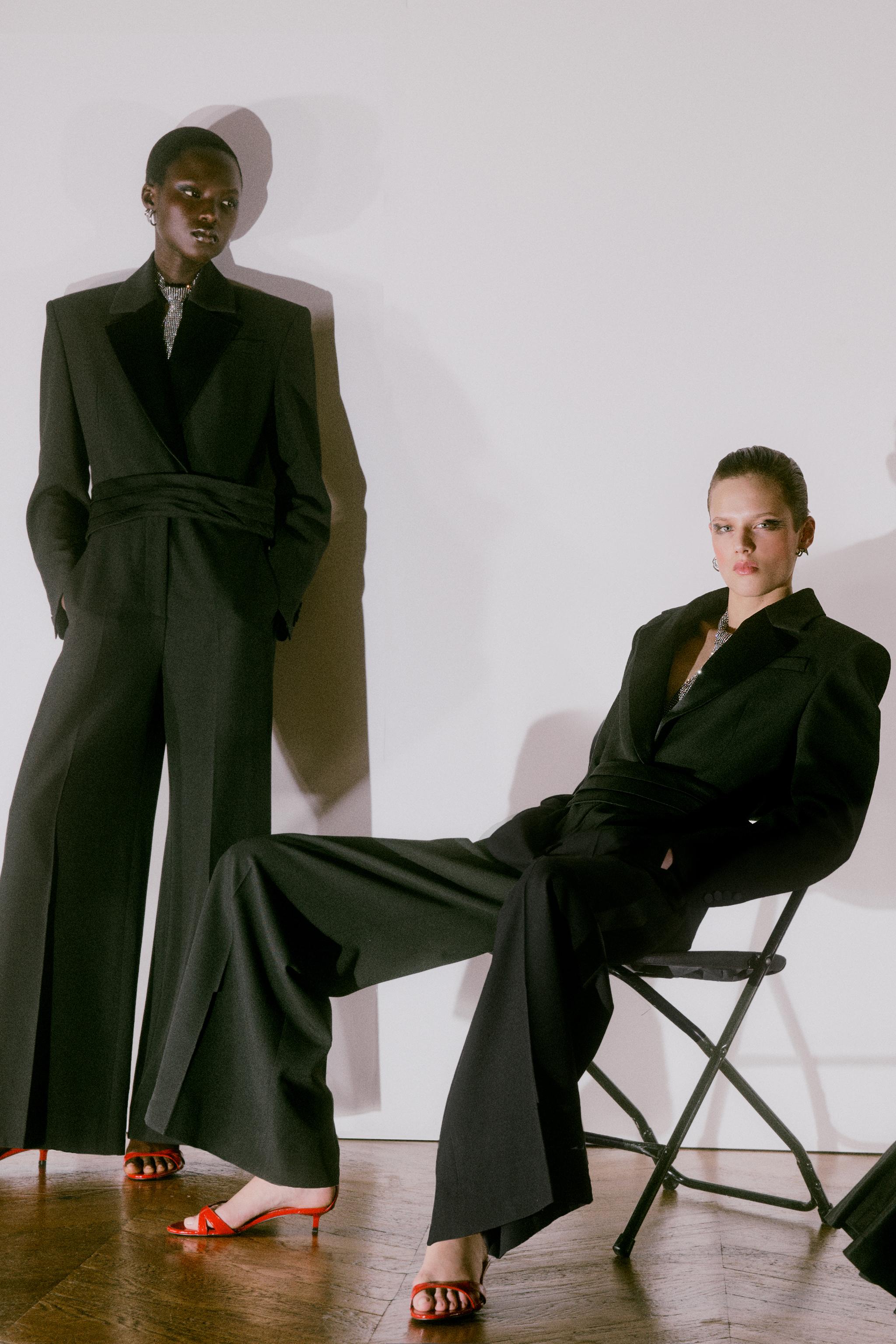 ZW COLLECTION LIMITED EDITION SMOKING SASH JUMPSUIT